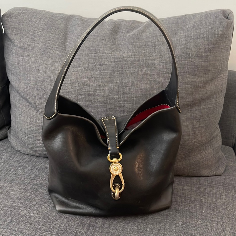 Dooney & Bourke Florentine Logo Lock Buckle Bag